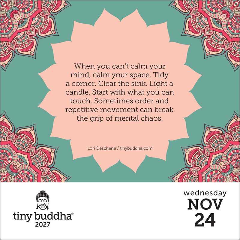 Tiny Buddha 2027 Day-to-Day Calendar by Lori  Deschene: Calendar; 640 pages / English