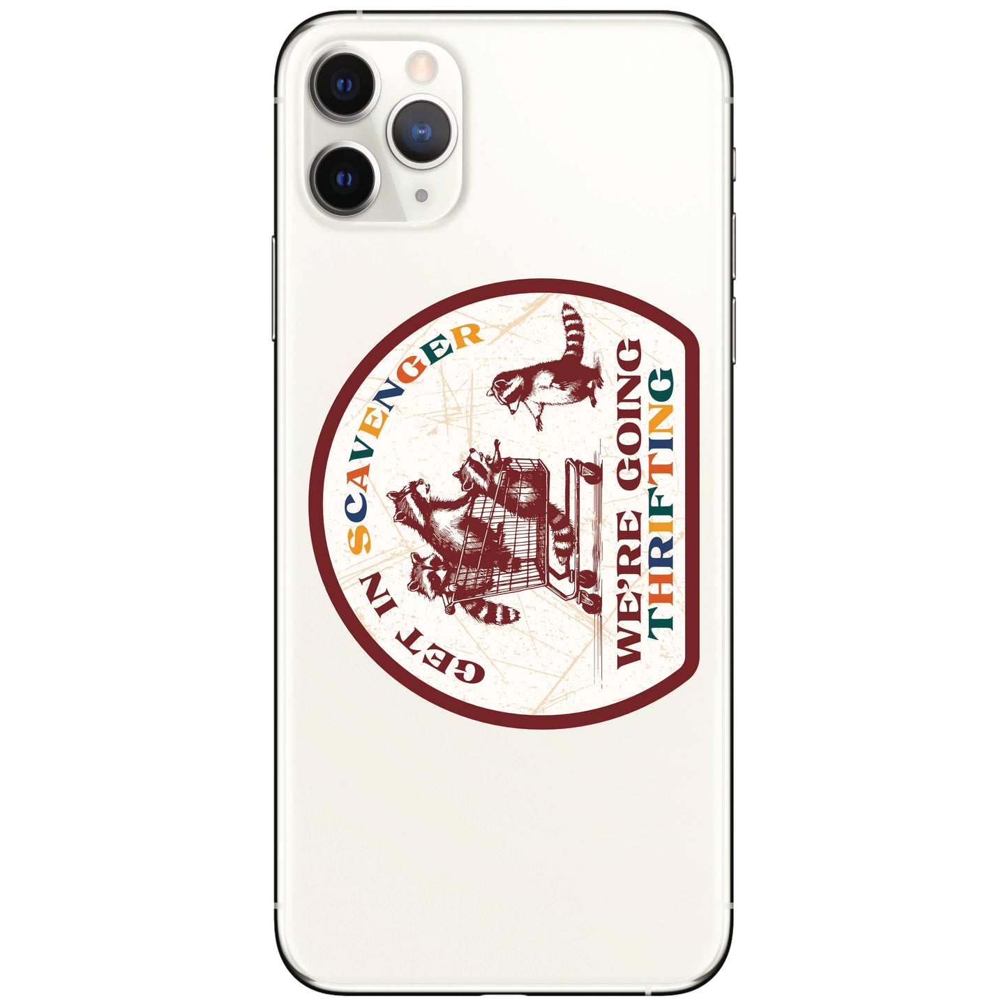 JM Stickers - Cute Funny Thrift Shop Raccoon High Quality Vinyl Sticker