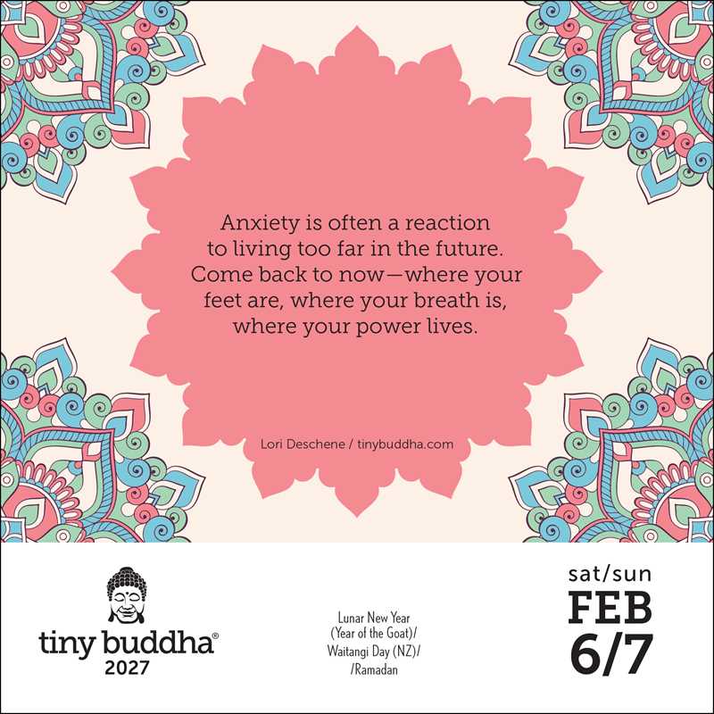 Tiny Buddha 2027 Day-to-Day Calendar by Lori  Deschene: Calendar; 640 pages / English