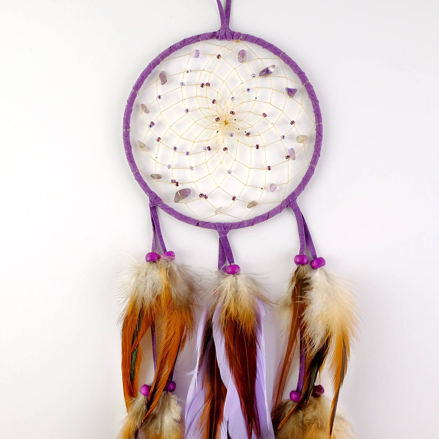 Dream Catcher - 5" Purple Ombre Beaded Dream Catcher