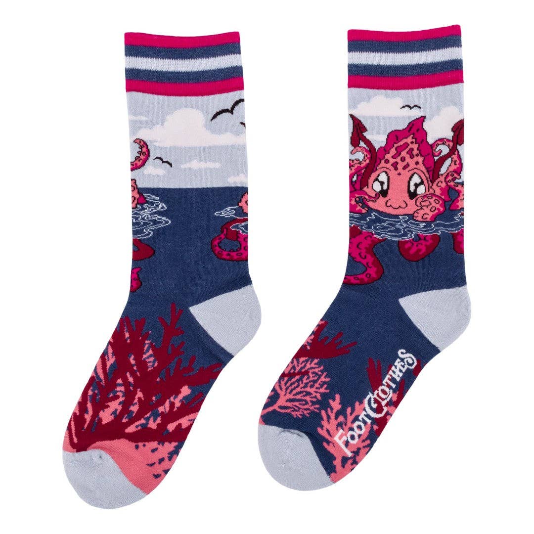 Foot Clothes - Cute Kraken Crew Socks