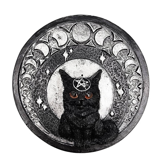 Black Cat Moons Incense Burner
