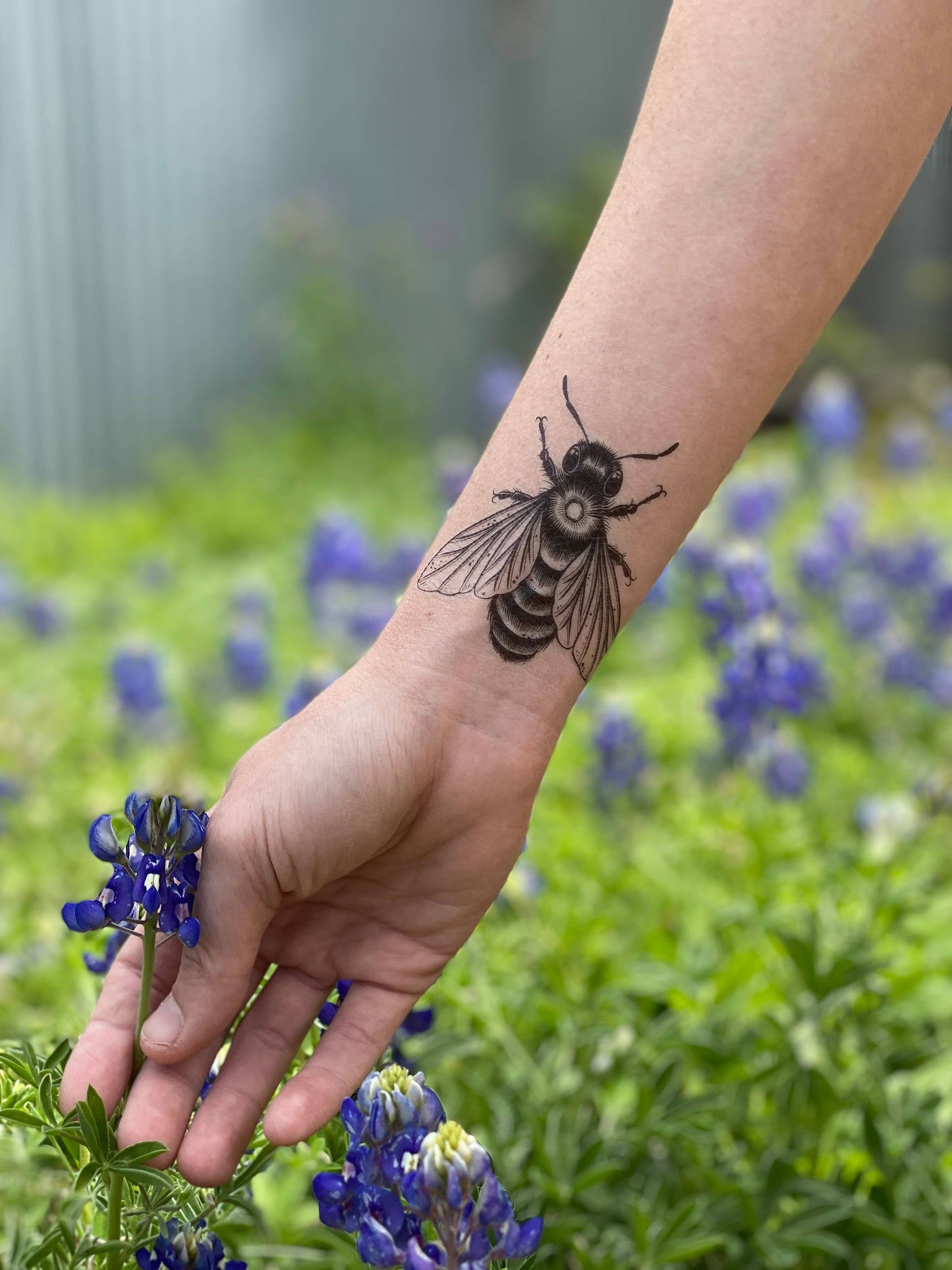 Nature Tats - Big Bee Temporary Tattoo: 1-Pack