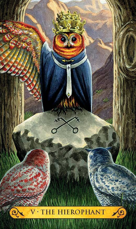 Tarot Of The Owls Mini Deck