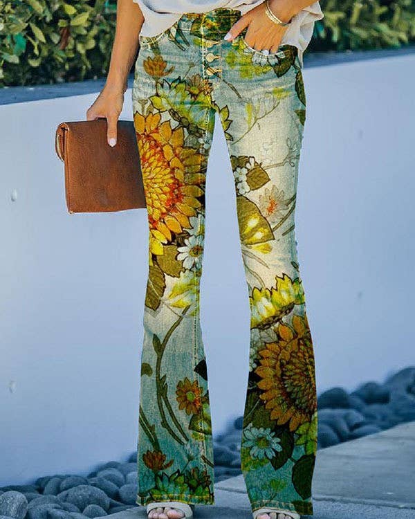 Skulls & Roses - Long Pants: XL
