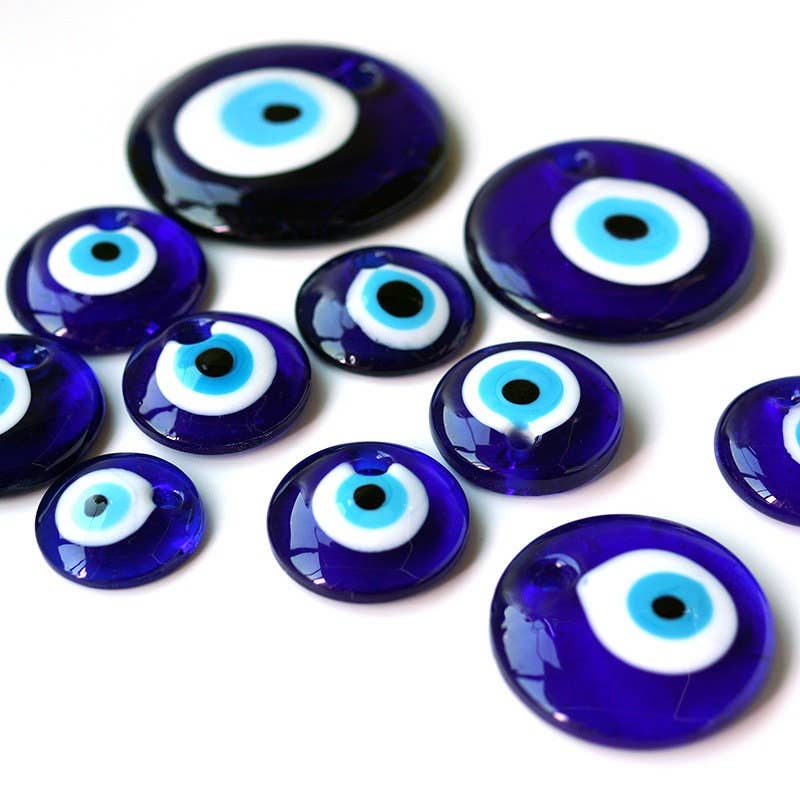 Blue Turkish Evil Eye Pendant 30 mm
