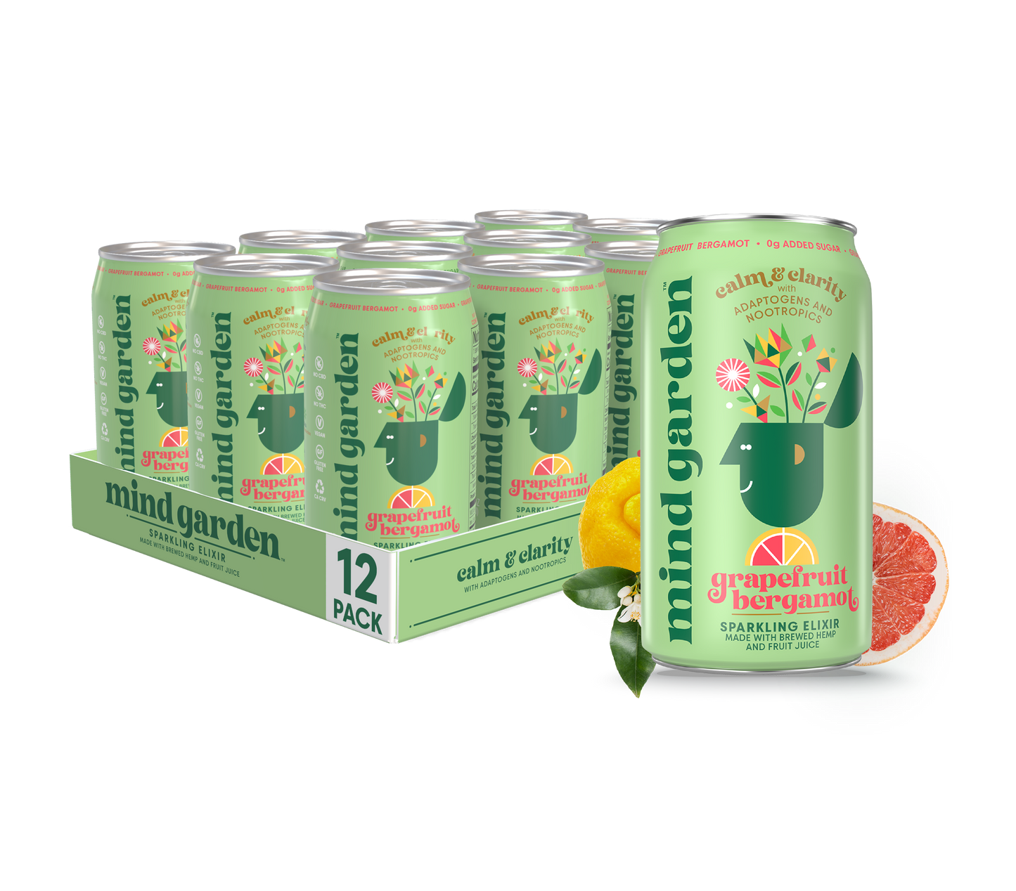 Mind Garden Adaptogen Grapefruit Bergamot Drink