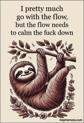 Magnet - Ephemera - I pretty much go with the flow, but the flow needs