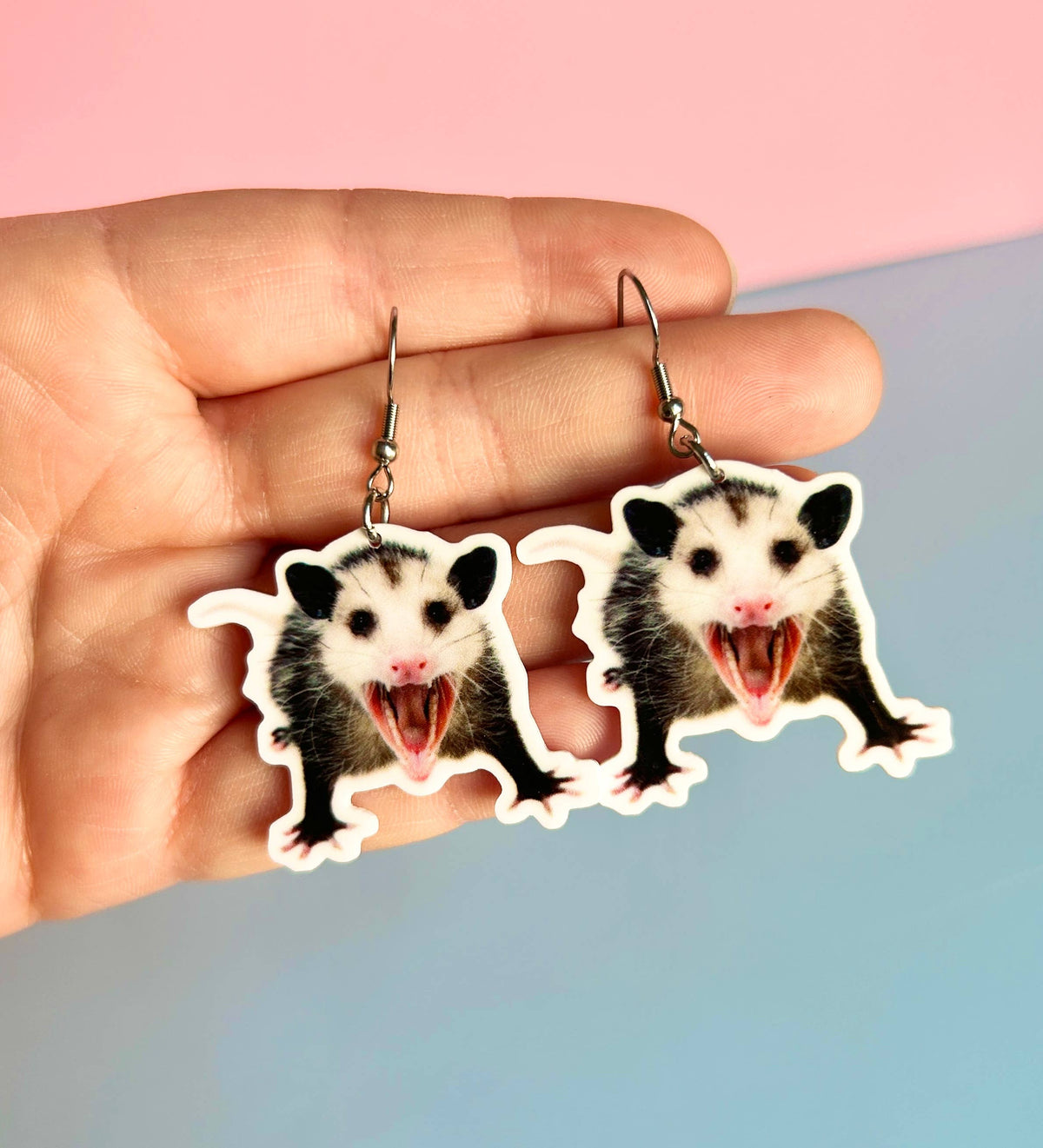 Possum Earrings Weird Earrings Animal Earrings Gift Idea