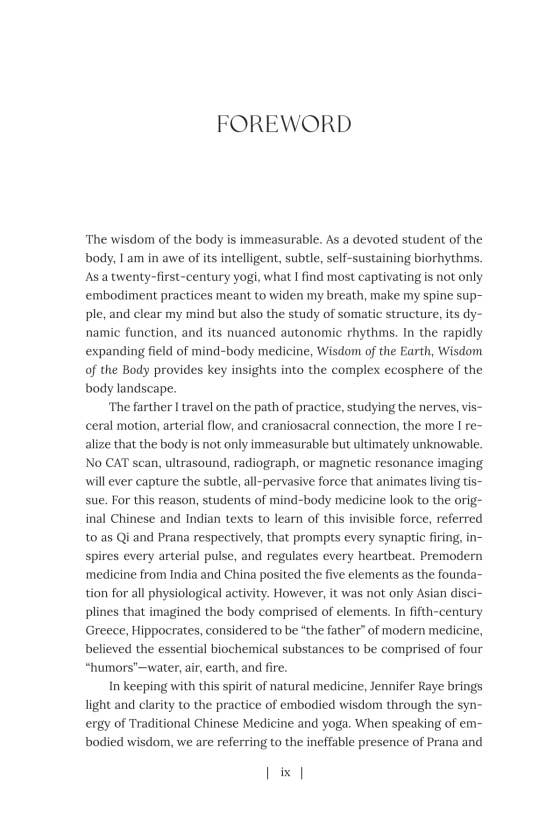 Wisdom Of The Earth, Wisdom Of The Body