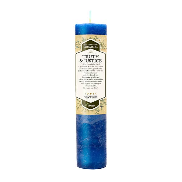 Blessed Herbal Candle Truth and Justice