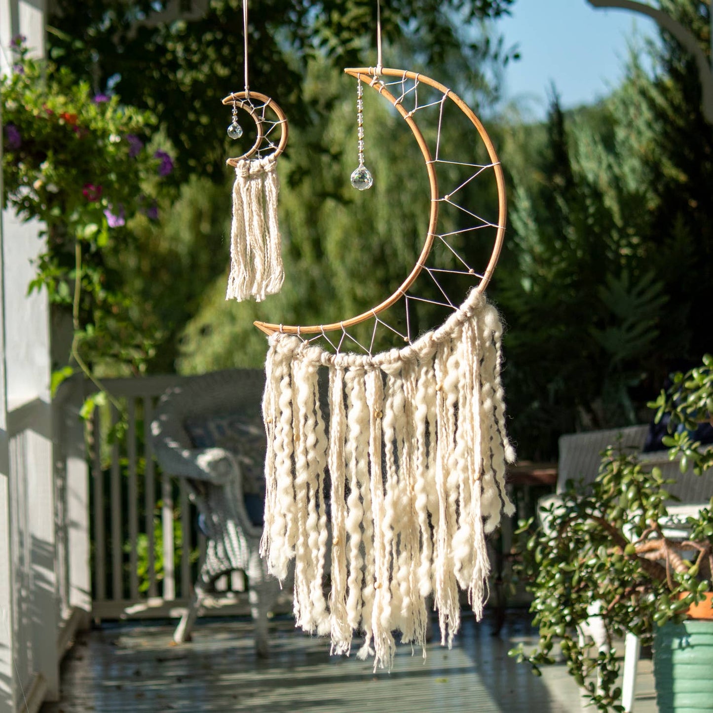 SALE! Was $20.00 - Large White Moon Wall Decor