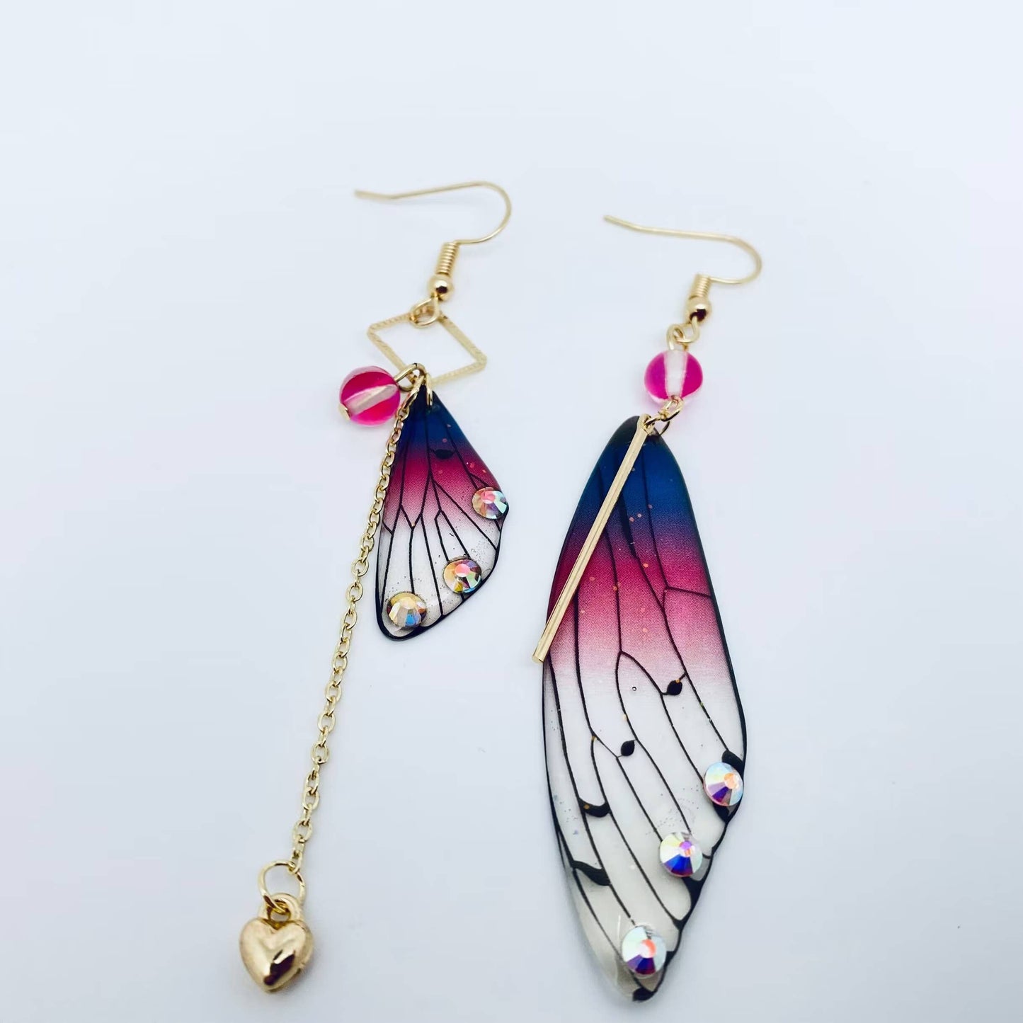 Earrings - Cicada Wings Long Tassel