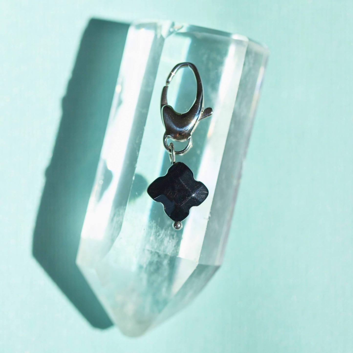 Black Onyx Pet Charm for Stress Relief