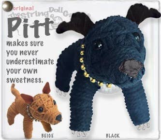 String Doll - Pitt the Pitbull Keychain
