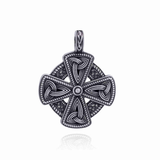 Nirvana Eire Celtic Pendant - Celtic Cross: Pewter