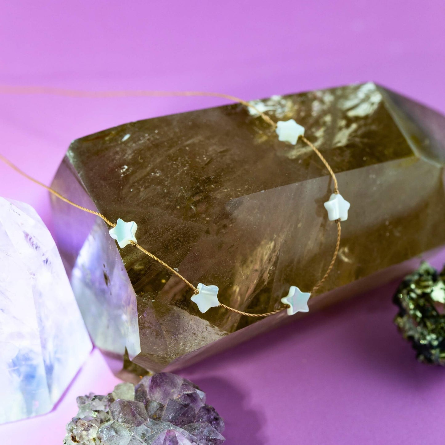 Mother of Pearl Star Celestial Necklace for Wish Upon A Star