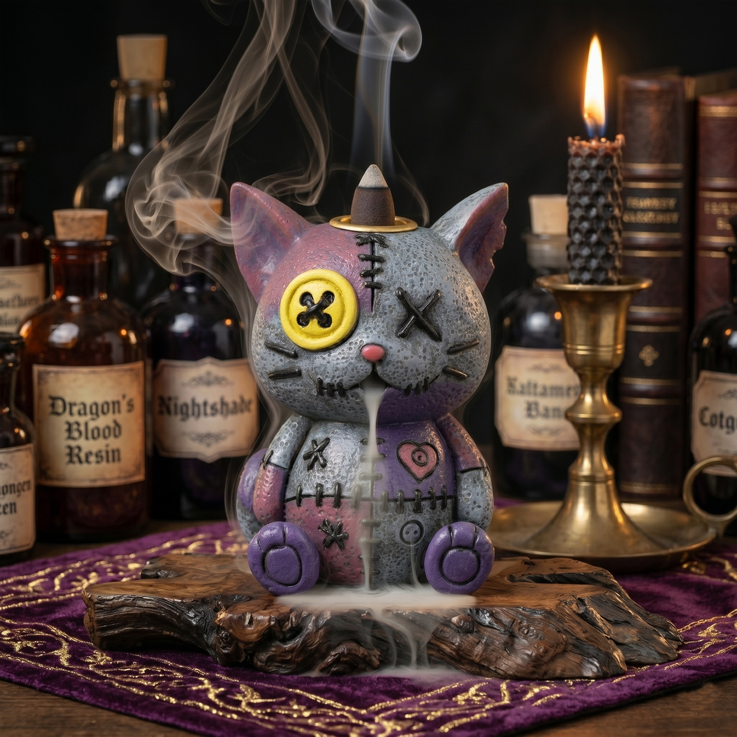 Cat Voodoo Doll Backflow Burner