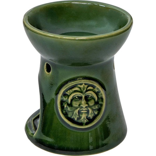 Ceramic Oil Burner - Green Man