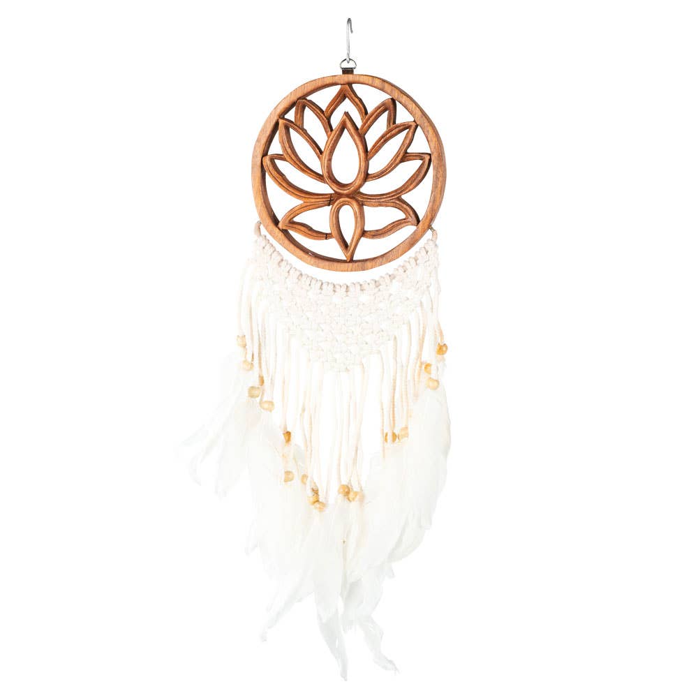 Wooden Lotus Dreamcatcher