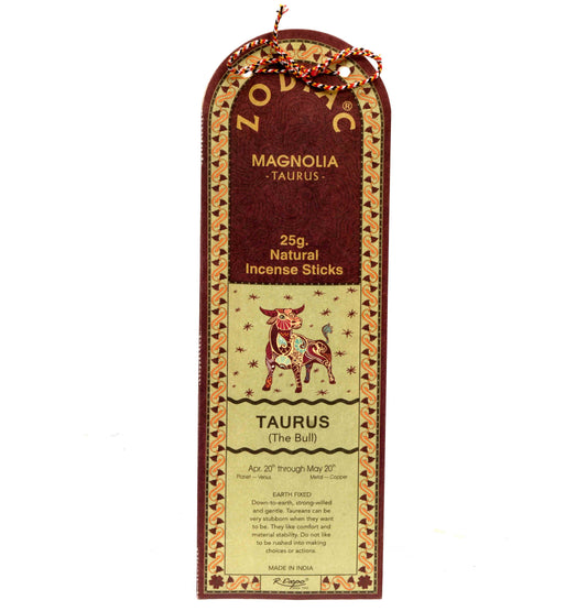 Zodiac Natural Incense- Taurus: Magnolia / 25 g.