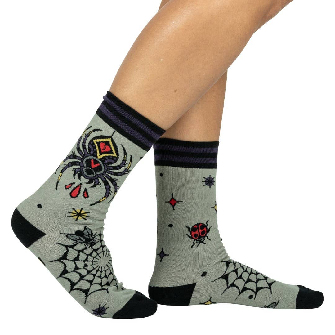 Foot Clothes - Widow's Web Crew Socks