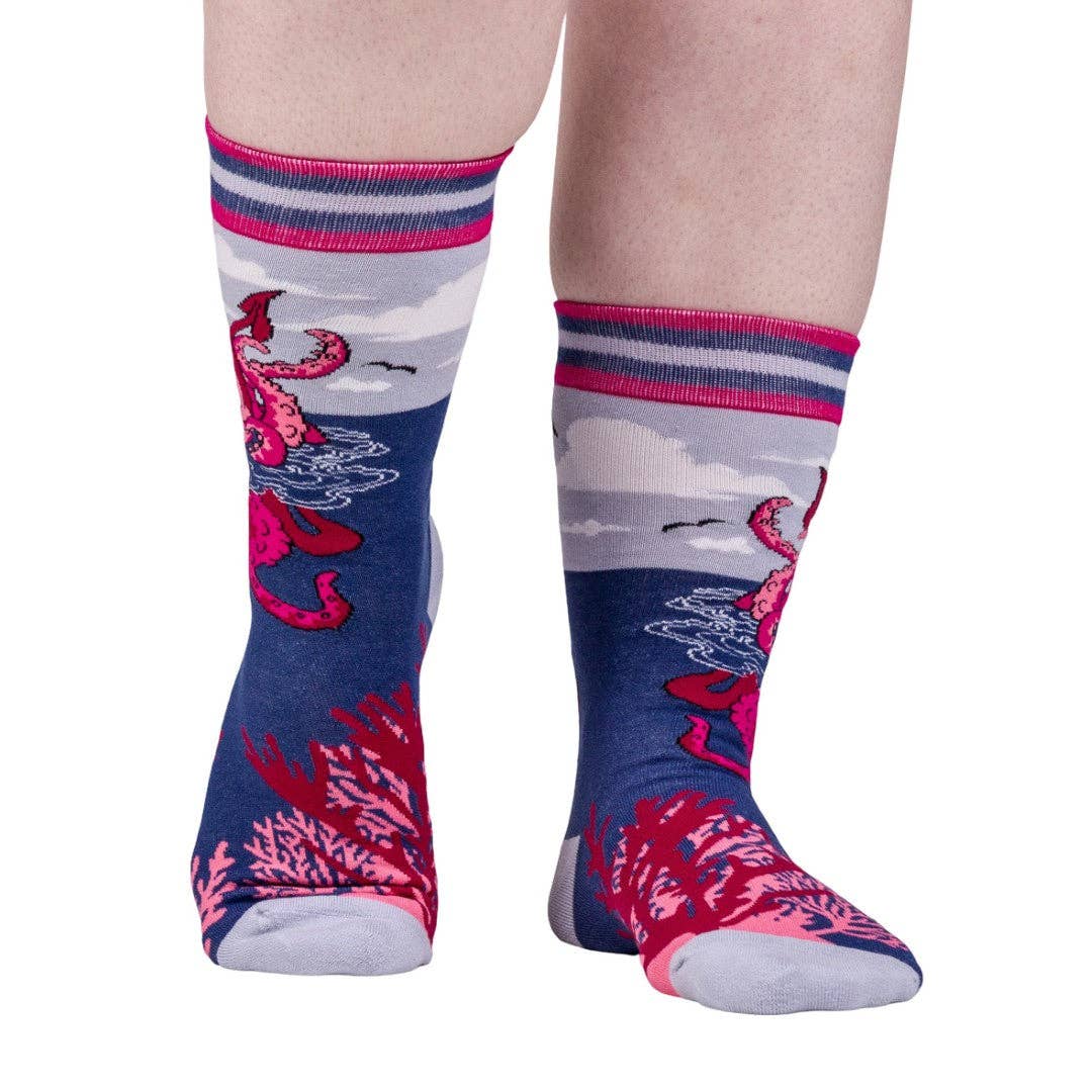 Foot Clothes - Cute Kraken Crew Socks