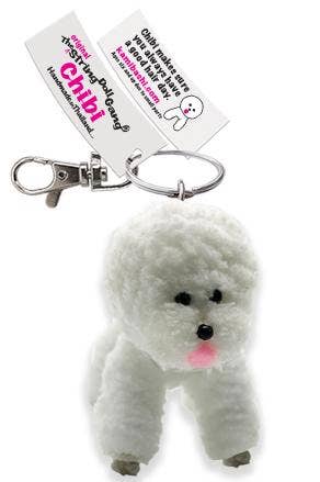 Chibi the Bichon-Frise String Doll Keychain