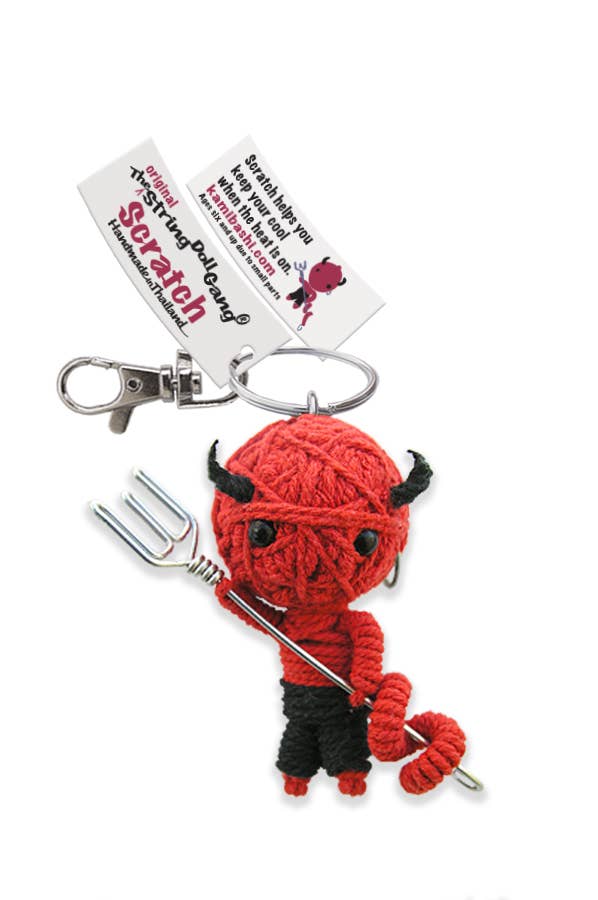 String Doll - Scratch Keychain