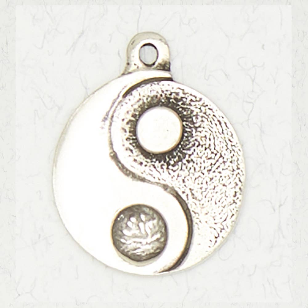 Buddhist Pewter Pendant Necklace – Yin Yang: Pewter