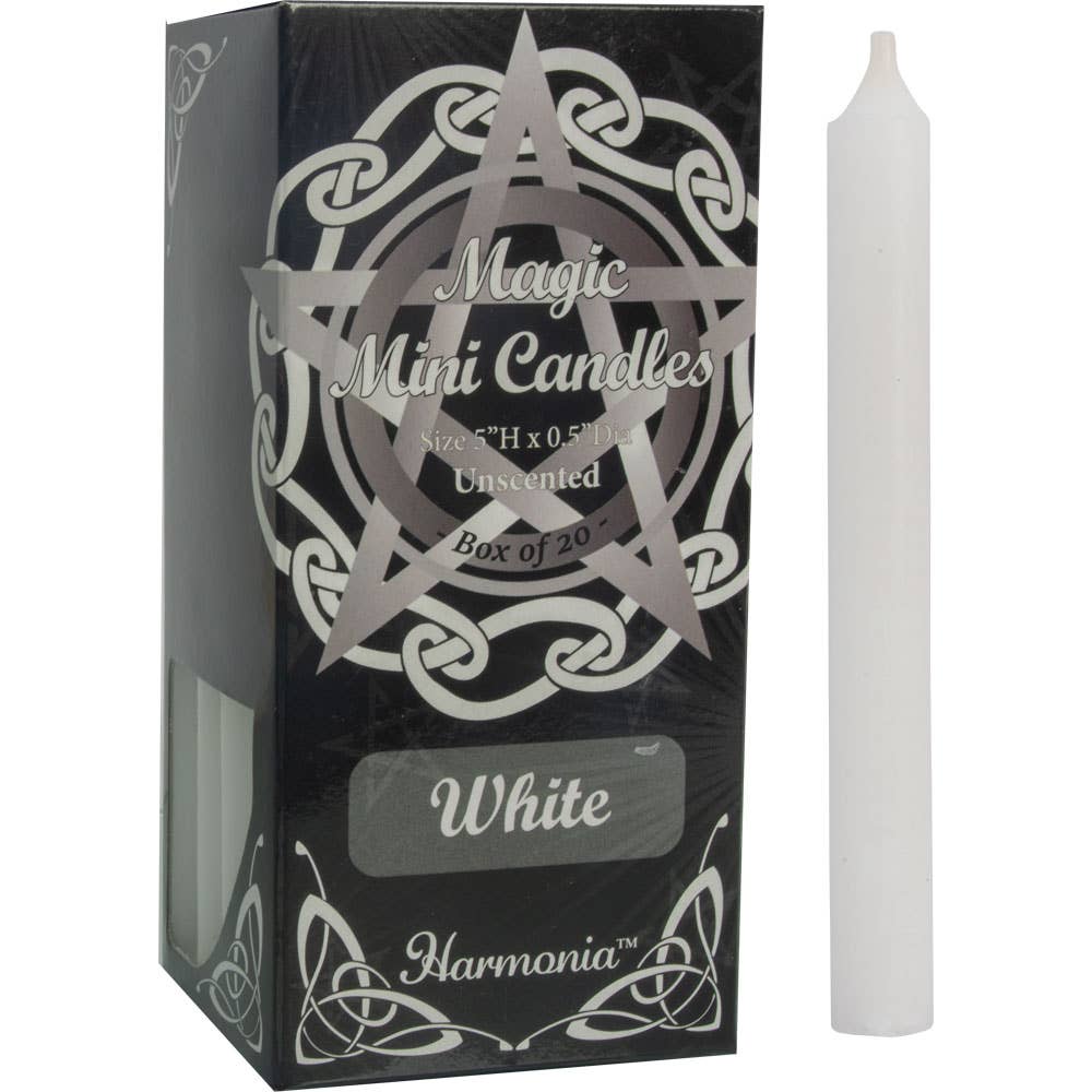 Mini Candles - White - Box of 20