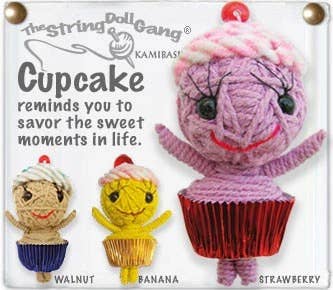 String Doll - Cupcake Keychain