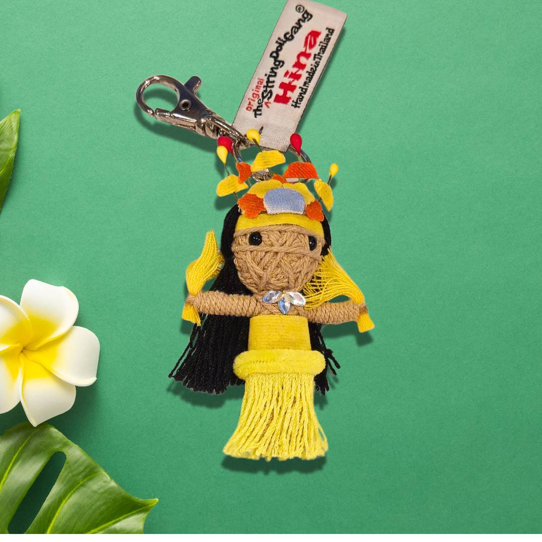 Hina the Tahitian Dancer String Doll Keychain