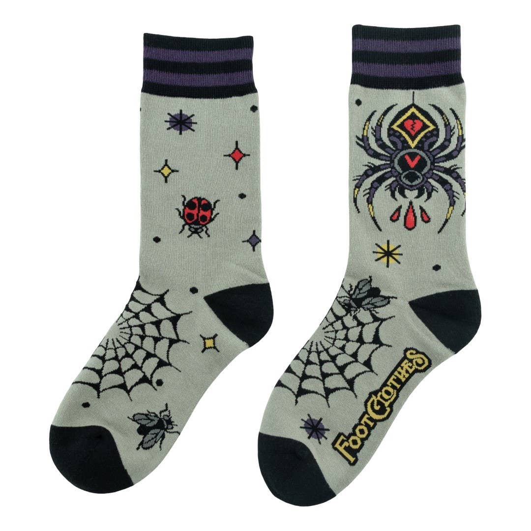 Foot Clothes - Widow's Web Crew Socks