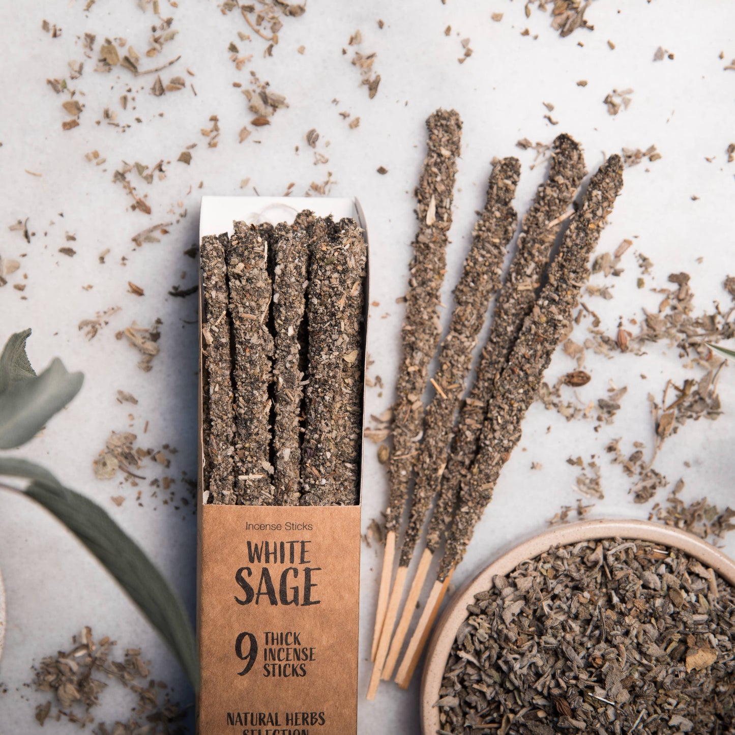 Flowers & Herbs Incense: Eucalyptus, Bay Leaf & Cedar