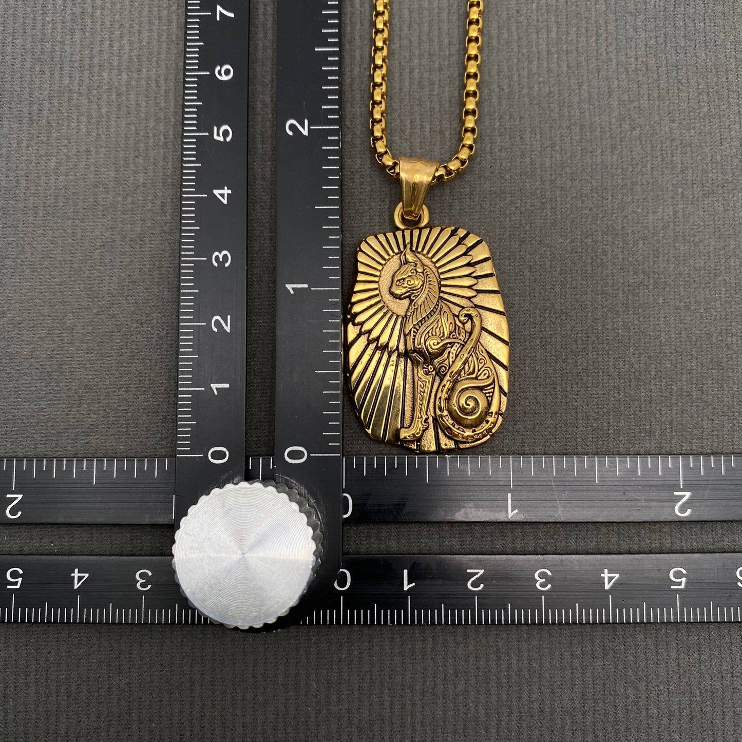 Bastet Goddess Stainless Steel Necklace