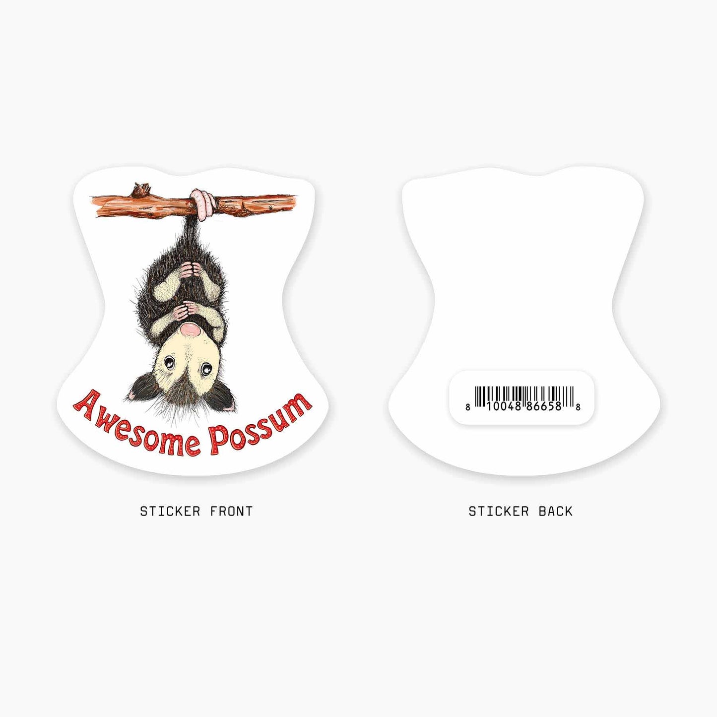 Possum - 3" Art Sticker: No Barcode