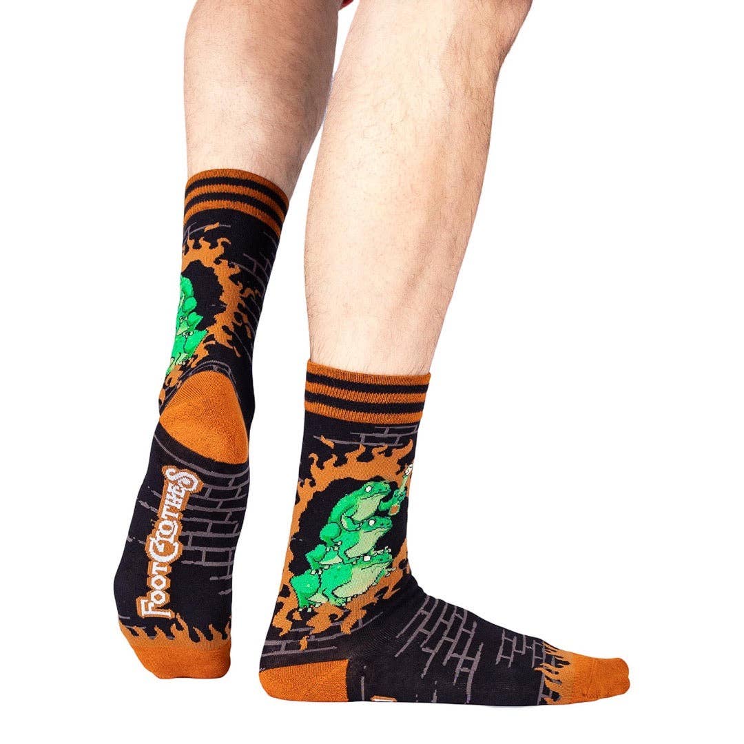 Foot Clothes - Frogs Against Fascism Crew Socks
