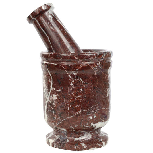 Red Mortar and Pestle - Tall