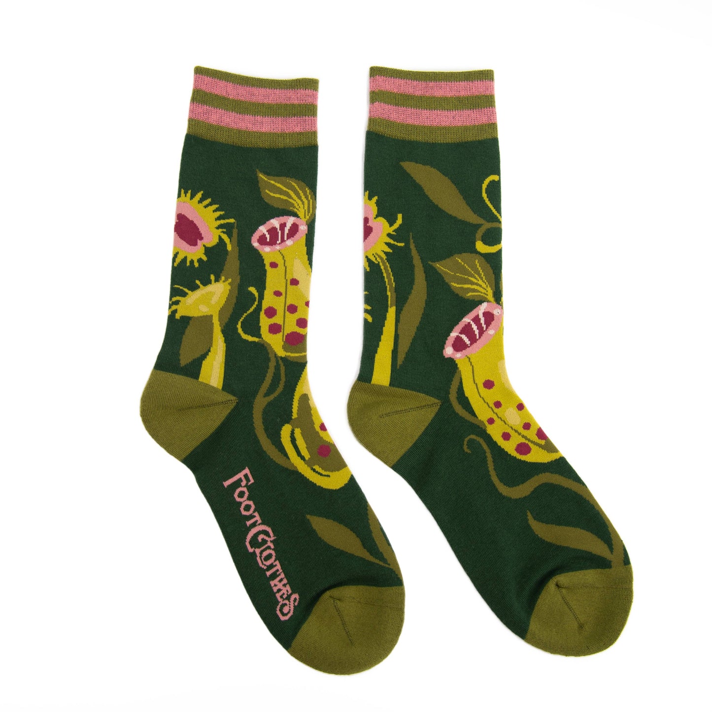 Socks - Foot Clothes - Pitcher Plant Crew Socks