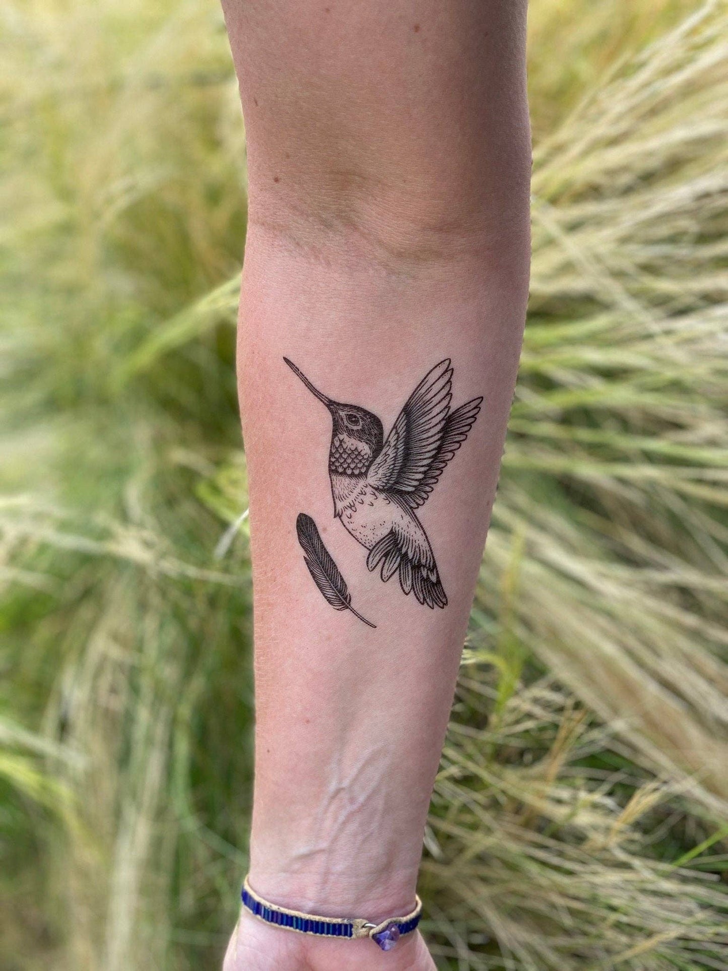 Nature Tats - Hummingbird Temporary Tattoo: 1 Pack