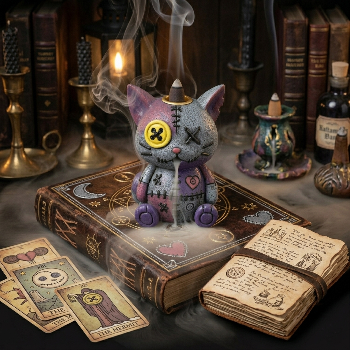 Cat Voodoo Doll Backflow Burner