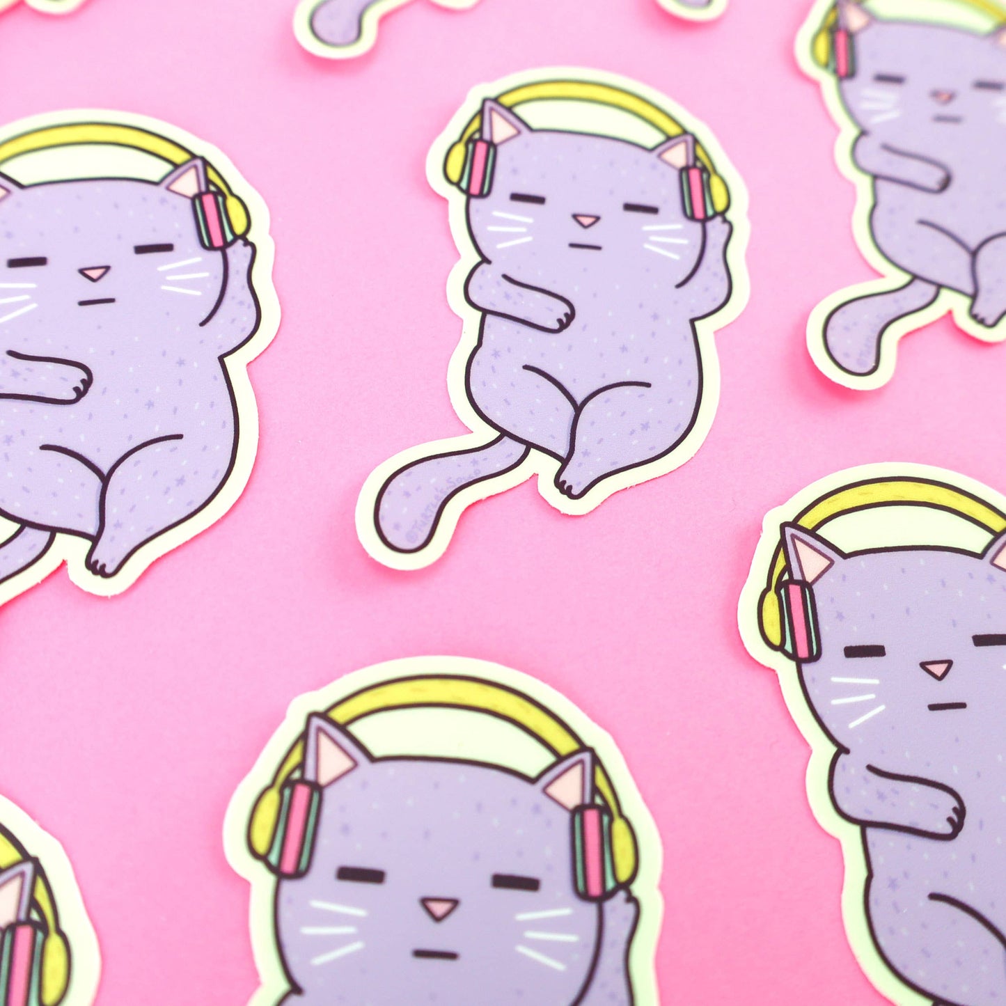 Stickers - TS - Headphones Cat Jamming