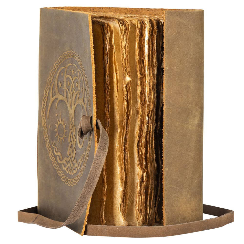 Leather Journal 32 - Brown Suede Tree