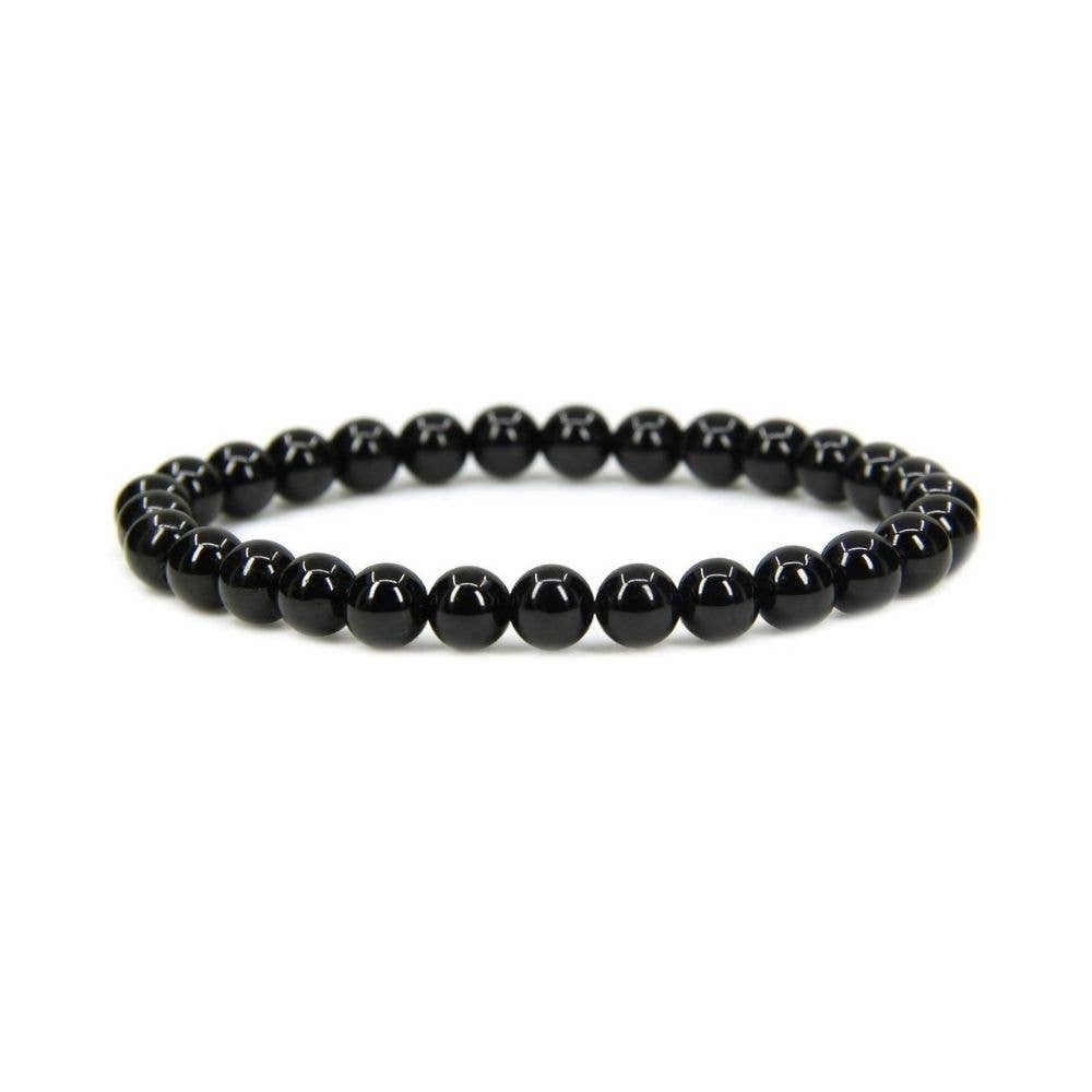 Energy Beads - 4mm Obsidian - Beaded Bracelet