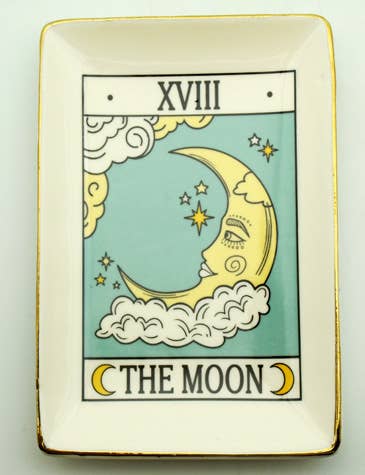 Moon Tarot Card Ceramic Tray