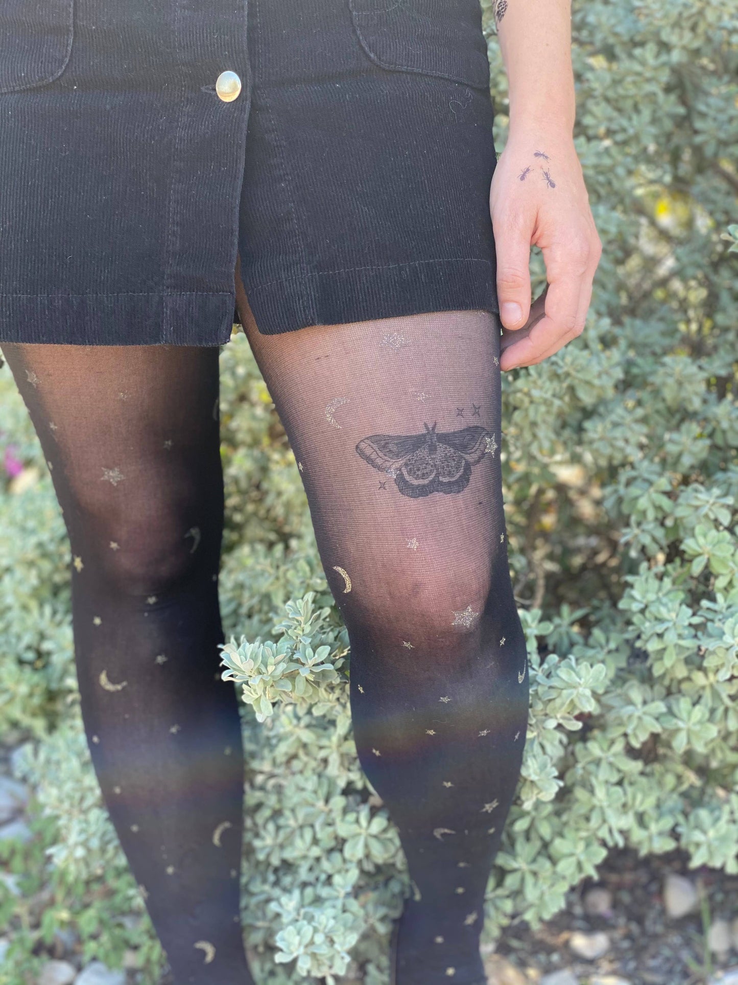 Nature Tats - Night Moth Temporary Tattoo: 1-Pack