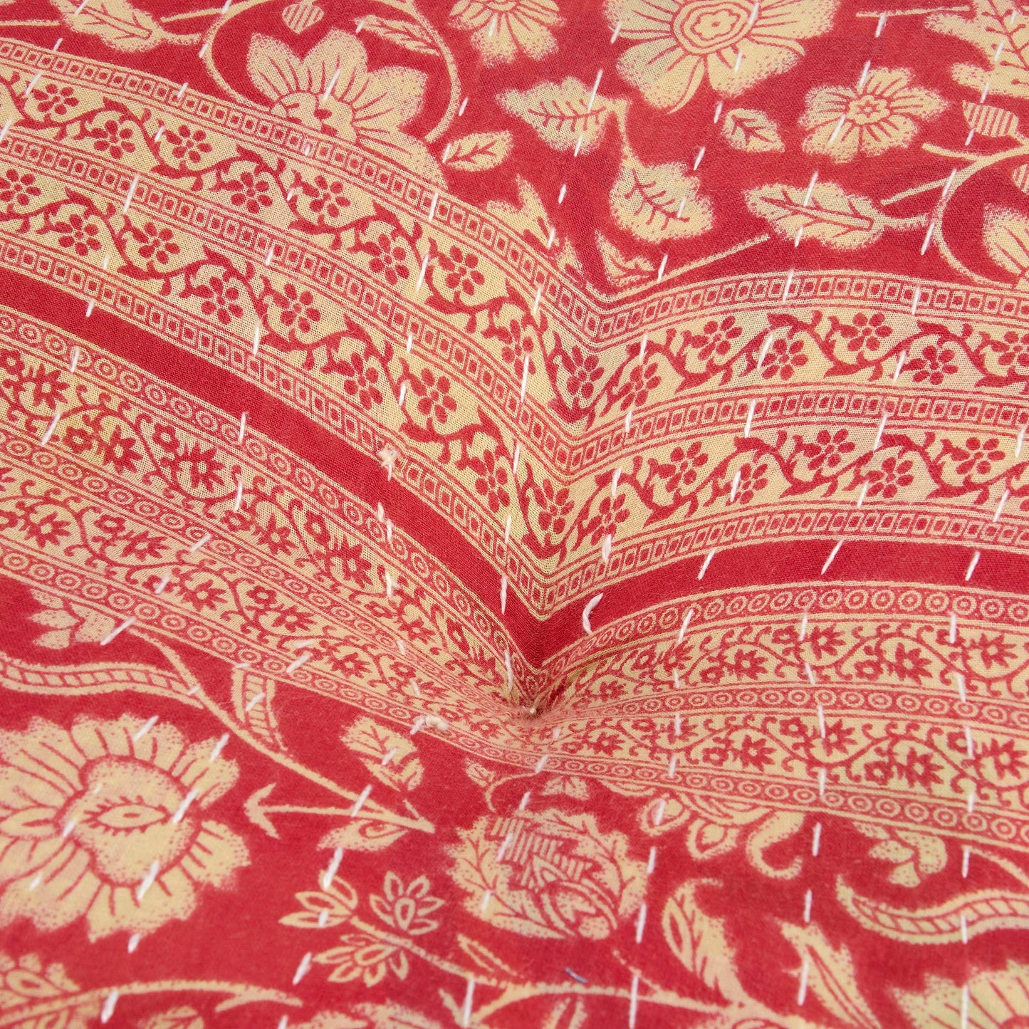 Round Kantha Floor / Meditation Pillow