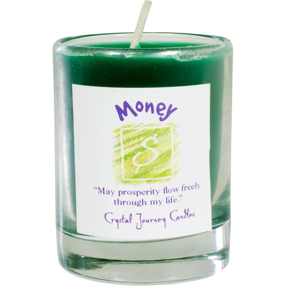 Soy Herbal Filled Votive - Money