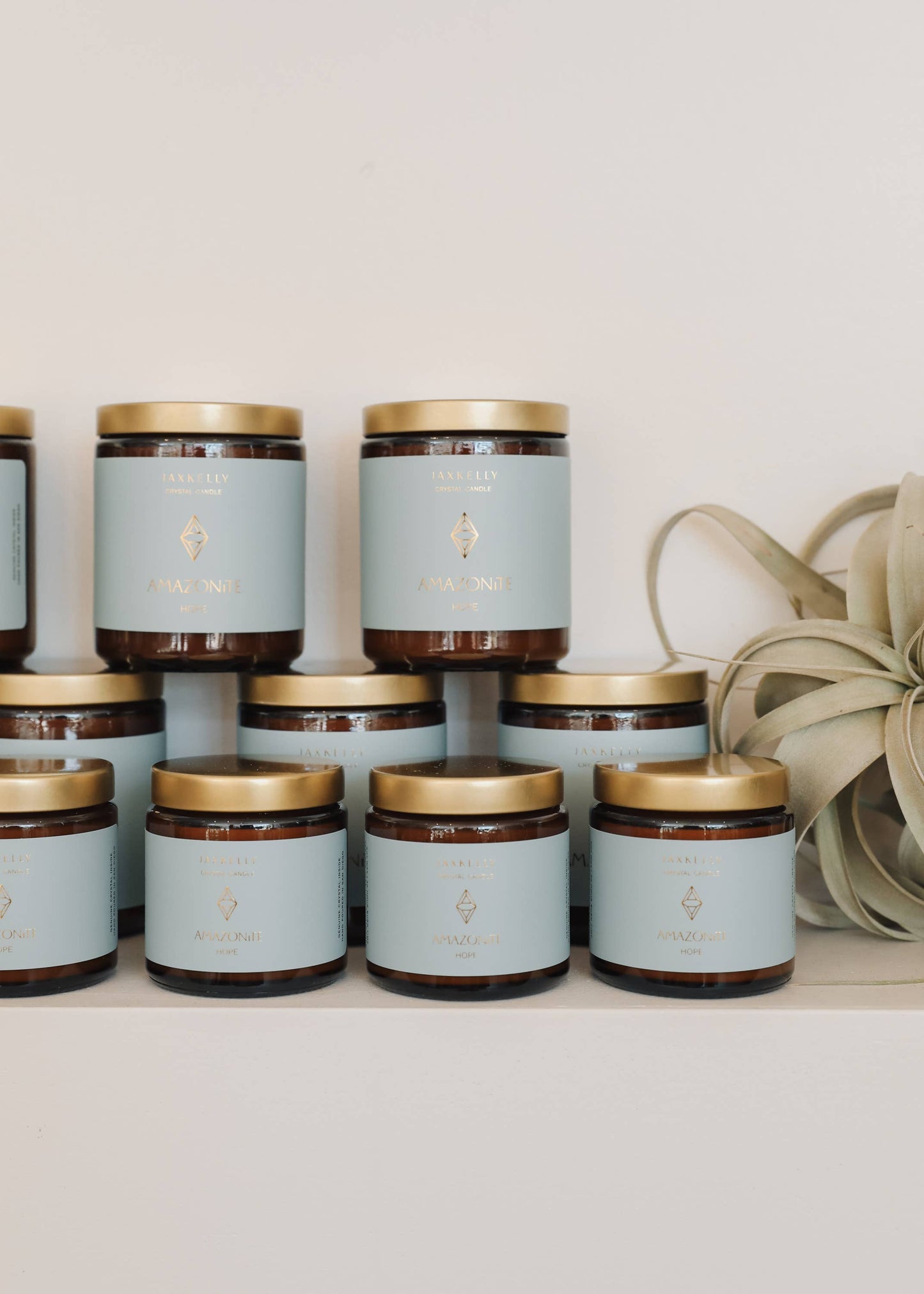 Crystal Candles - 9oz - Amazonite - Hope